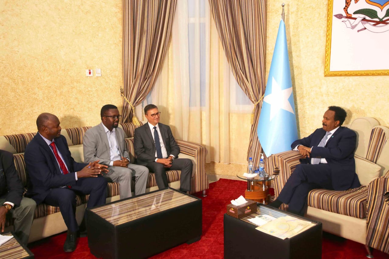 Les dirigeants de la Fédération internationale des journalistes (FIJ) reçus par le président somalien Mohamed Abdullahi Mohamed Farmaajo